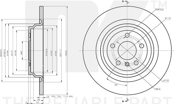 NK 3133146 - Bremžu diski www.autospares.lv