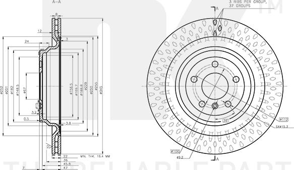 NK 3133143 - Bremžu diski www.autospares.lv