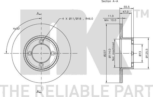 NK 209902 - Bremžu diski www.autospares.lv