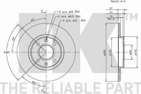 NK 319914 - Bremžu diski www.autospares.lv