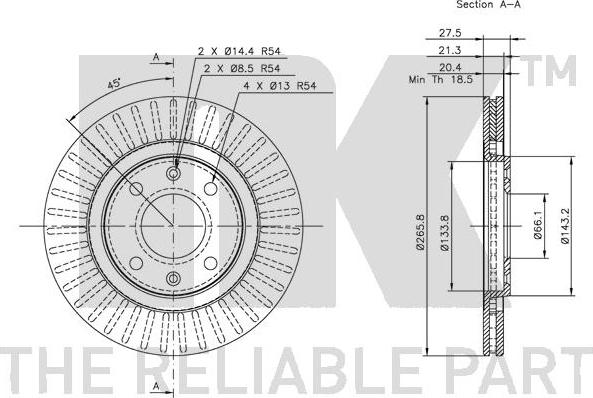 NK 319915 - Тормозной диск www.autospares.lv