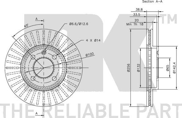 NK 209934 - Bremžu diski www.autospares.lv