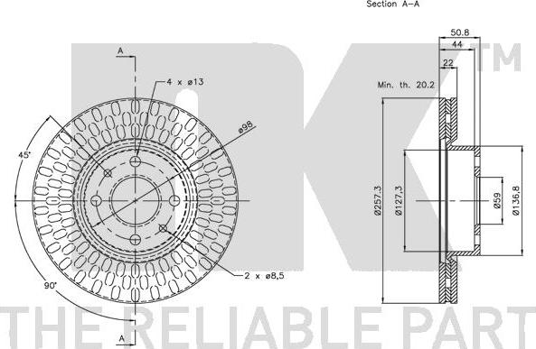 NK 209924 - Bremžu diski www.autospares.lv