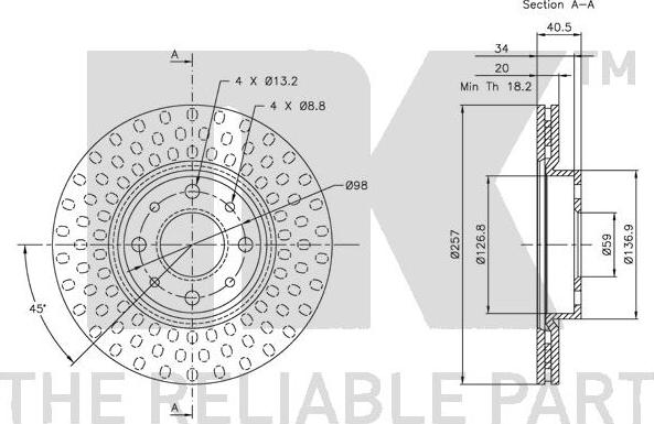 NK 209921 - Bremžu diski www.autospares.lv