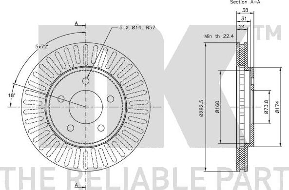 NK 209301 - Bremžu diski autospares.lv