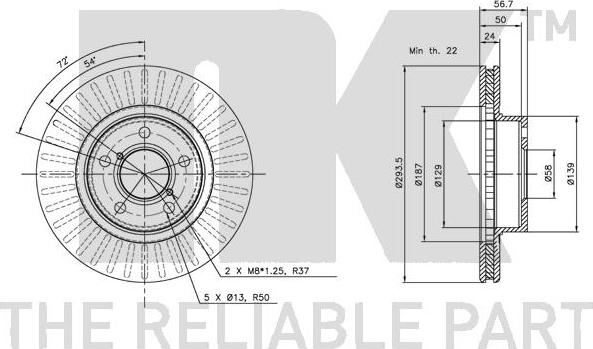 NK 204412 - Bremžu diski autospares.lv