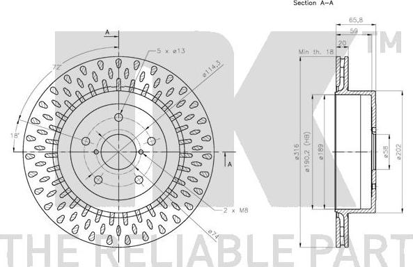 NK 204424 - Bremžu diski autospares.lv