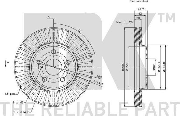 NK 204592 - Bremžu diski autospares.lv