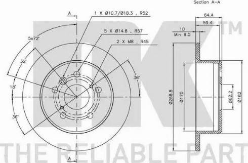 NK 314548 - Bremžu diski www.autospares.lv