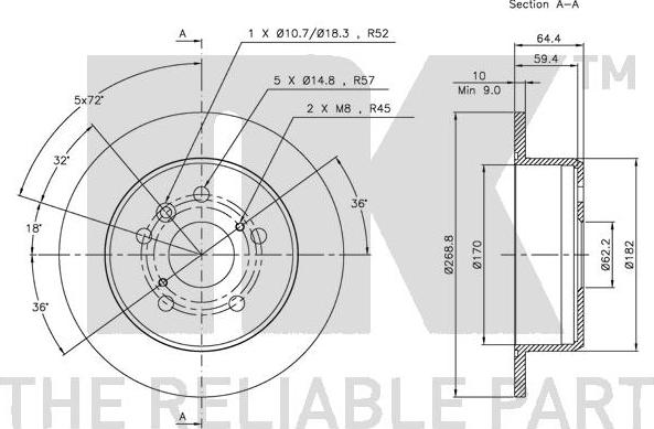 NK 204548 - Bremžu diski www.autospares.lv