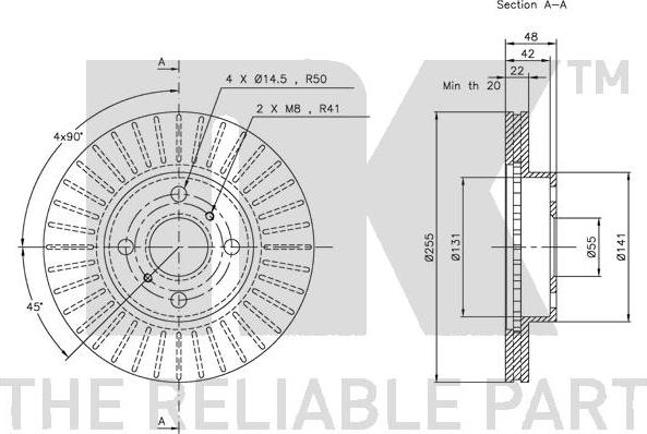 NK 314543 - Bremžu diski www.autospares.lv