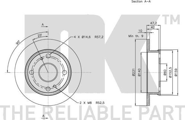 NK 204553 - Bremžu diski www.autospares.lv