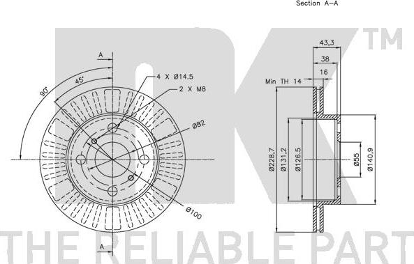 NK 314566 - Bremžu diski www.autospares.lv