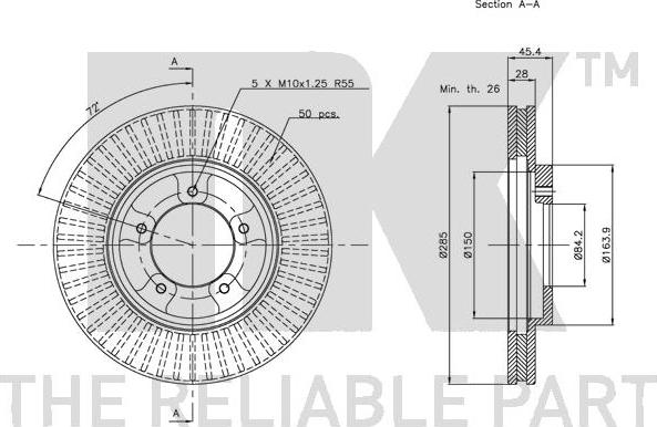 NK 204561 - Bremžu diski www.autospares.lv