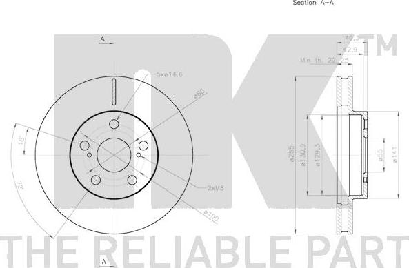 NK 3145142 - Тормозной диск www.autospares.lv