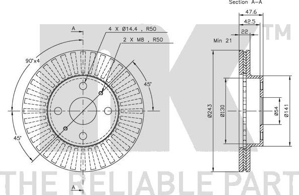 NK 204515 - Bremžu diski www.autospares.lv