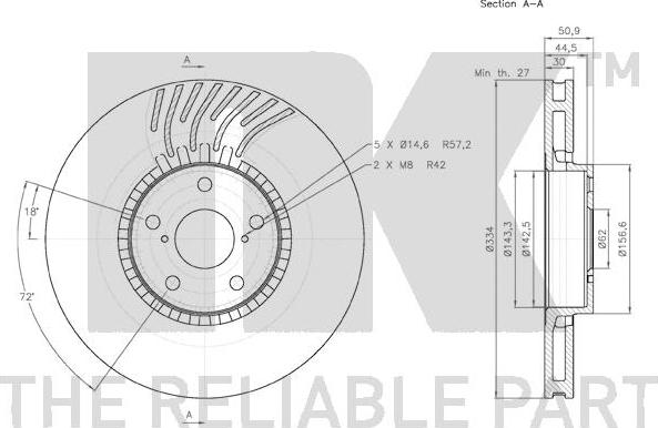 NK 2045105 - Bremžu diski www.autospares.lv