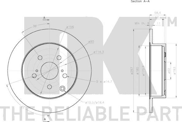 NK 3145136 - Bremžu diski www.autospares.lv