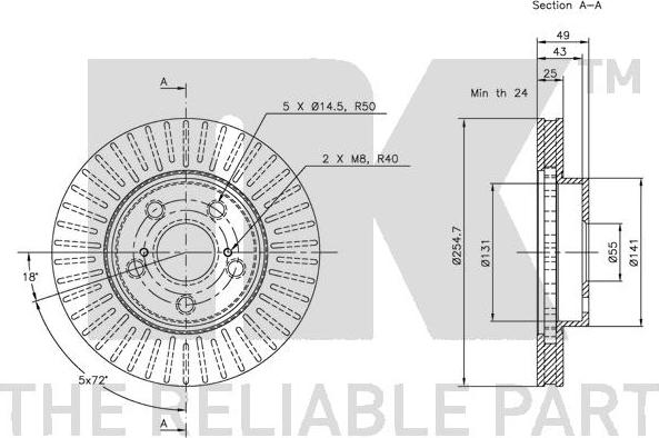 NK 204539 - Bremžu diski www.autospares.lv