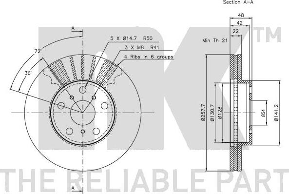 NK 204534 - Bremžu diski www.autospares.lv