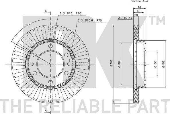 NK 204522 - Bremžu diski www.autospares.lv