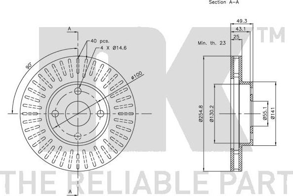 NK 204579 - Brake Disc www.autospares.lv