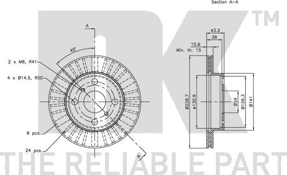 NK 204571 - Bremžu diski www.autospares.lv