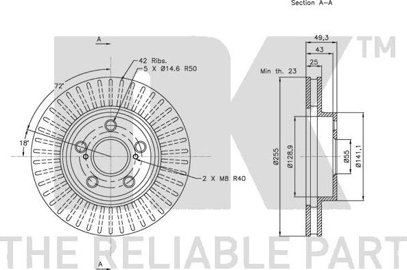 NK 204572 - Bremžu diski www.autospares.lv