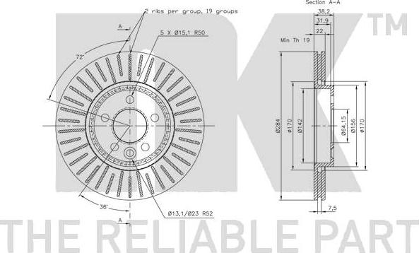 NK 204055 - Bremžu diski autospares.lv