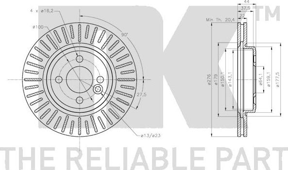 NK 204050 - Bremžu diski www.autospares.lv