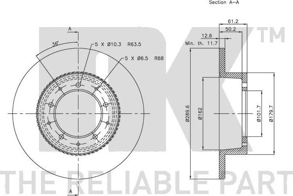 NK 204002 - Brake Disc www.autospares.lv