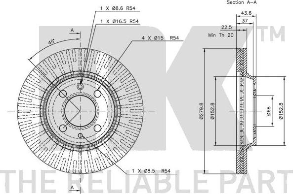 NK 204105 - Bremžu diski www.autospares.lv