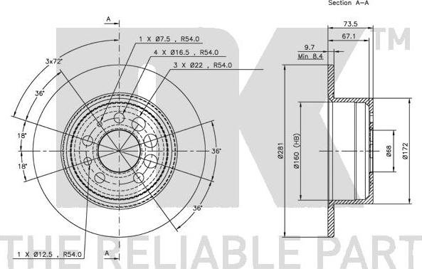 NK 204807 - Brake Disc www.autospares.lv