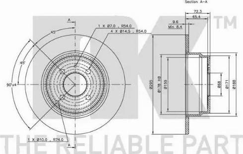 NK 314830 - Bremžu diski www.autospares.lv