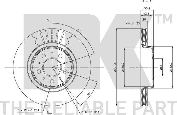 NK 204837 - Bremžu diski www.autospares.lv