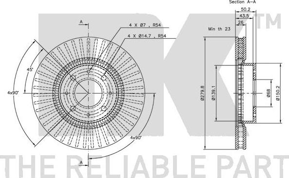 NK 204829 - Bremžu diski www.autospares.lv