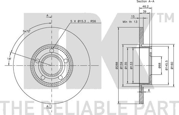 NK 314742 - Bremžu diski www.autospares.lv