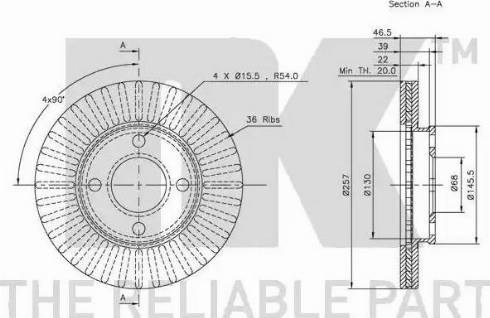 NK 314719 - Bremžu diski www.autospares.lv