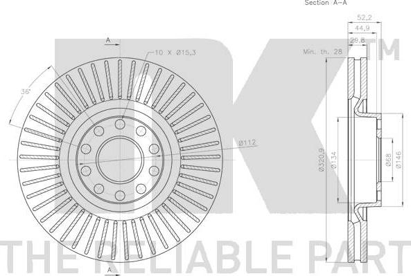 NK 2047140 - Bremžu diski www.autospares.lv