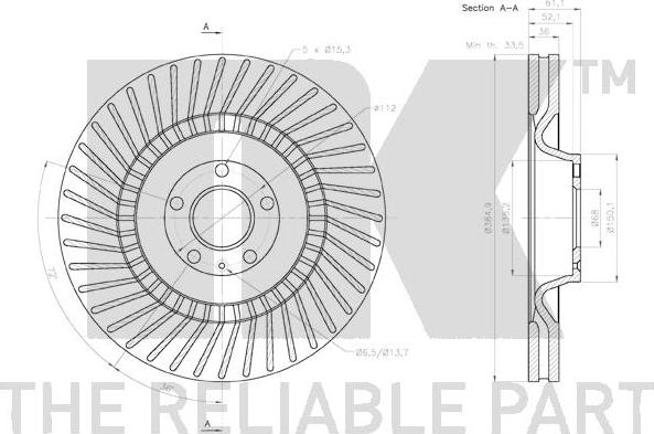 NK 3147159 - Brake Disc www.autospares.lv