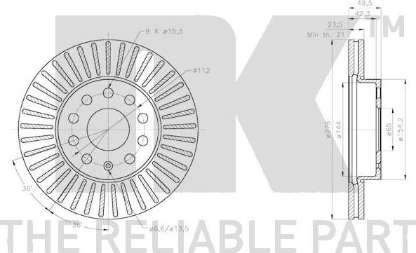 NK 2047166 - Bremžu diski www.autospares.lv