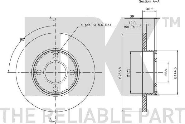 NK 204718 - Bremžu diski www.autospares.lv