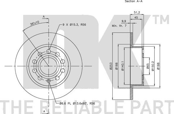 NK 204789 - Тормозной диск www.autospares.lv