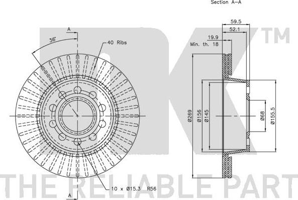 NK 314781 - Bremžu diski www.autospares.lv