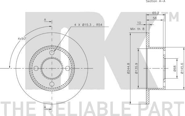 NK 204734 - Bremžu diski www.autospares.lv