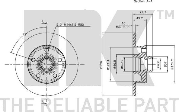 NK 314736 - Bremžu diski www.autospares.lv