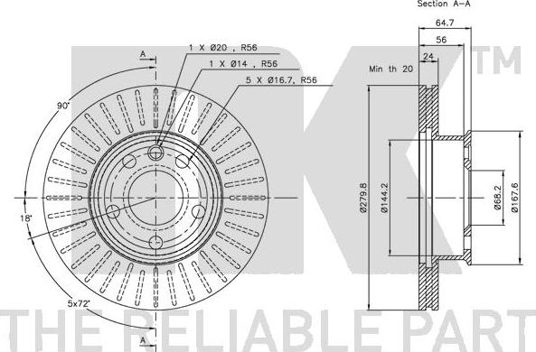 NK 314733 - Bremžu diski www.autospares.lv