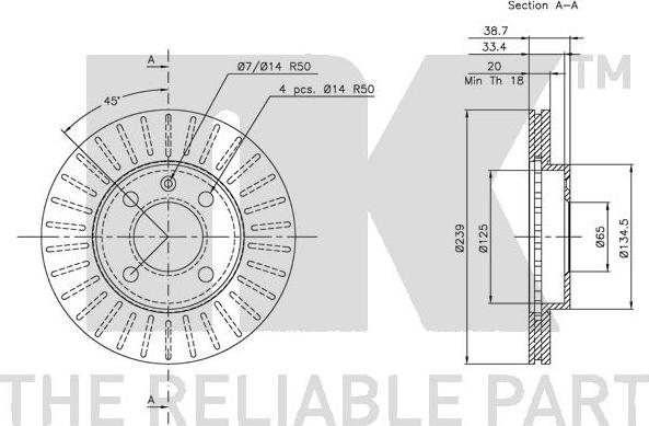 NK 204724 - Bremžu diski www.autospares.lv