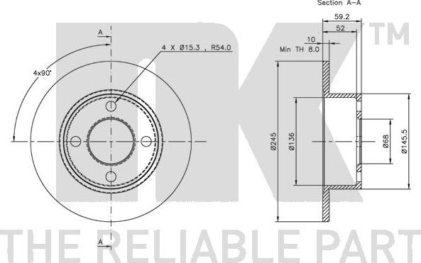 NK 314723 - Bremžu diski www.autospares.lv