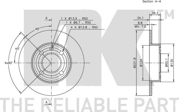 NK 204771 - Bremžu diski www.autospares.lv